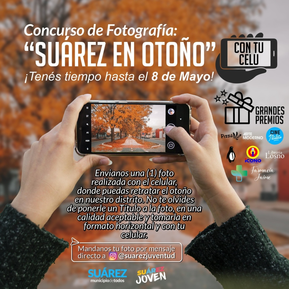 El municipio lanzó el concurso de Fotografía: “Suarez en otoño”